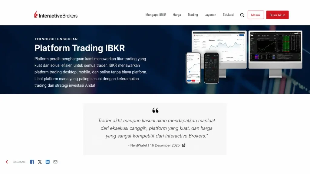 screenshot of IBKR