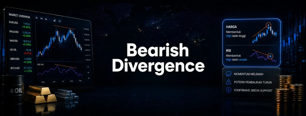 Bearish Divergence: Pengertian, Jenis, dan Cara Membacanya