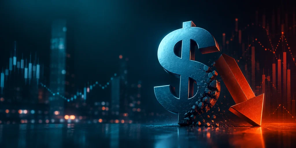 dollar index going down