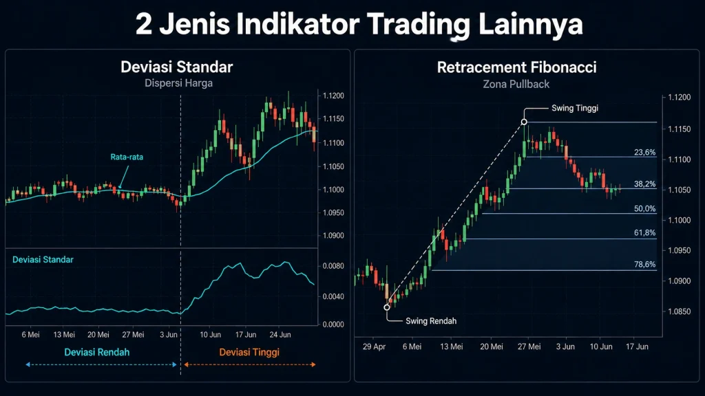 Ilustrasi jenis-jenis indikator trading lainnya